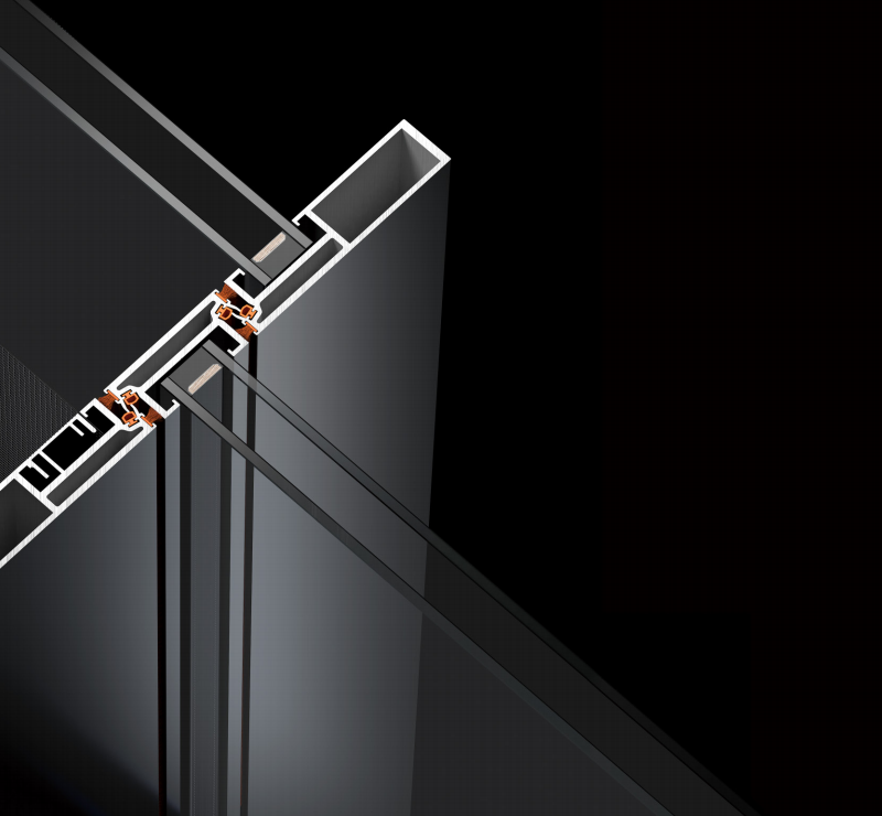 Frameless panoramic floor-to-ceiling glass windows