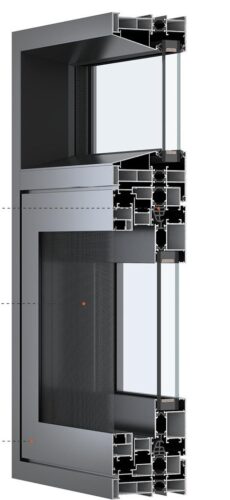 Aluminum alloy profiles for casement windows
